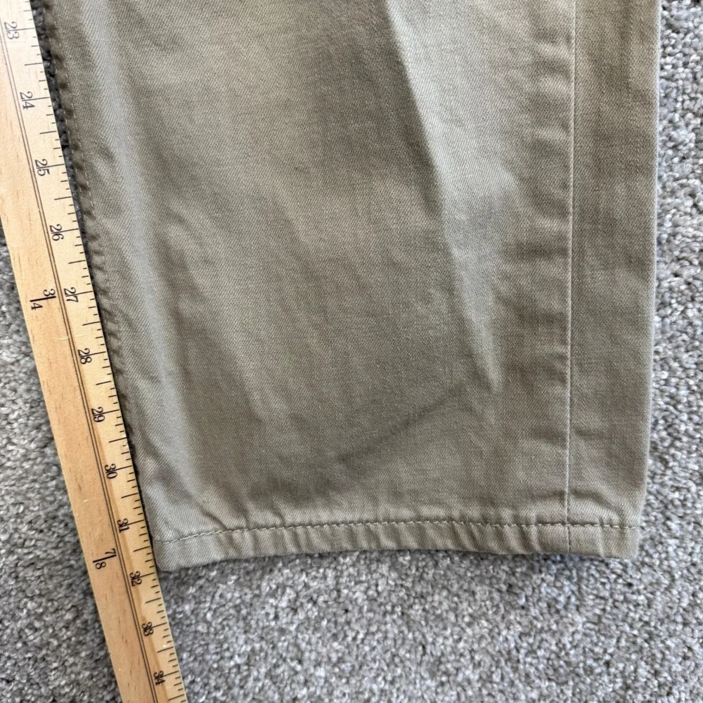 Levis 505 Regular Fit Straight Leg Jeans Mens 38x32 Tan Khaki‎ Twill 00505-0718